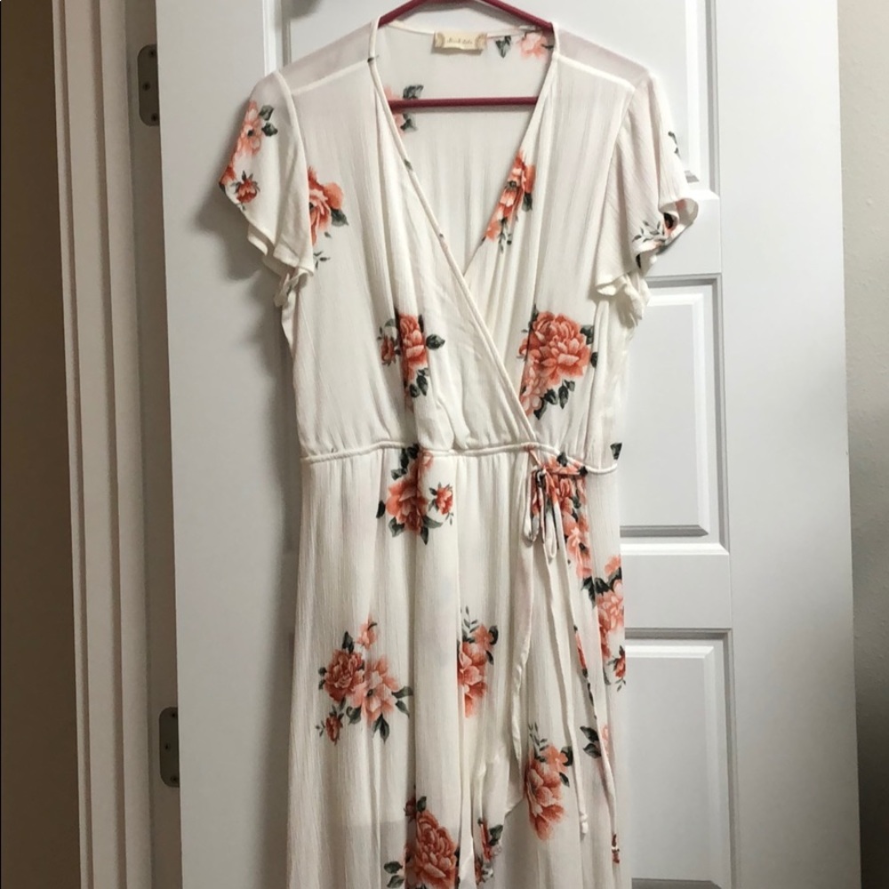 High-low floral dress